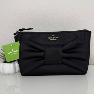 Kate Spade Haring Lane Shiloh Cosmetic Case Bow Clutch NWT